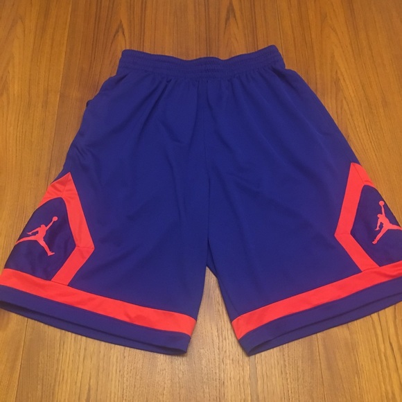 purple jordan basketball shorts